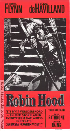 The Adventures of Robin Hood 1938 poster Errol Flynn Michael Curtiz