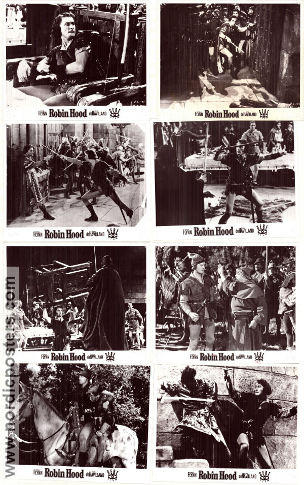 The Adventures of Robin Hood 1938 photos Errol Flynn Olivia de Havilland Basil Rathbone Claude Rains Michael Curtiz Adventure and matine