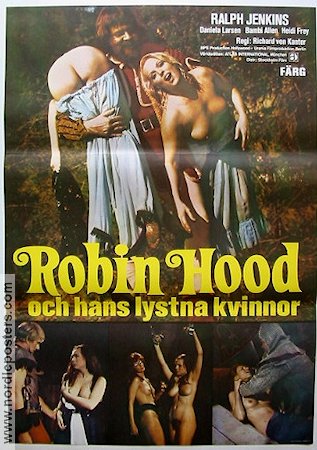 The Ribald Tales of Robin Hood 1969 movie poster Ralph Jenkins Dee Lockwood Steve Vincent Richard Kanter