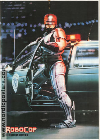 RoboCop 1987 movie poster Peter Weller Nancy Allen Dan O´Herlihy Paul Verhoeven Robots Police and thieves