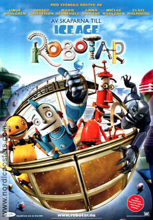 Robots 2005 movie poster Ewan McGregor Chris Wedge Animation Robots