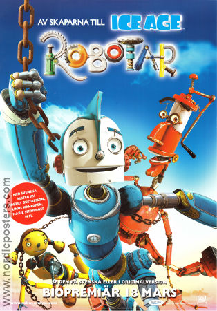 Robots 2005 movie poster Ewan McGregor Chris Wedge Animation Robots