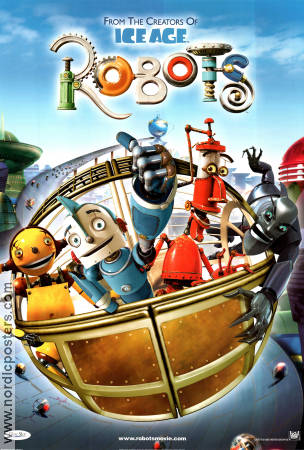 Robots 2005 movie poster Ewan McGregor Chris Wedge Animation Robots