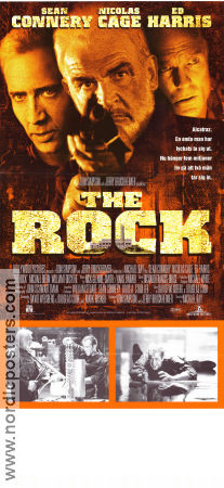 The Rock 1996 movie poster Sean Connery Nicolas Cage Ed Harris Michael Bay Find more: Jerry Bruckheimer