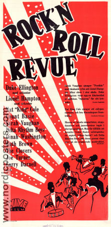 Rock n´Roll Revue 1955 movie poster Duke Ellington Nat King Cole Count Basie Dinah Washington Jazz Rock and pop