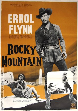 Rocky Mountain 1954 movie poster Errol Flynn Patrice Wymore