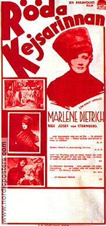 The Scarlet Empress 1934 movie poster Marlene Dietrich Josef von Sternberg