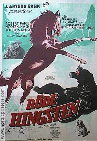 Red Stallion 1947 movie poster Robert Paige Horses