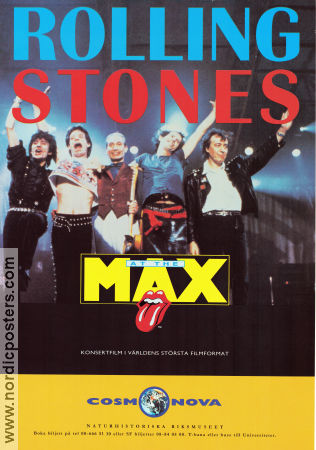 Rolling Stones At the Max 1991 movie poster Rolling Stones Mick Jagger Keith Richards Charlie Watts Noel Archambault Rock and pop Find more: Cosmonova