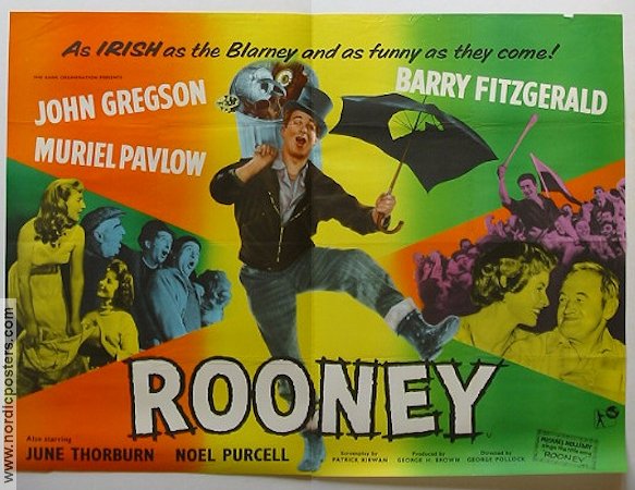 Rooney 1958 movie poster John Gregson Muriel Pavlow