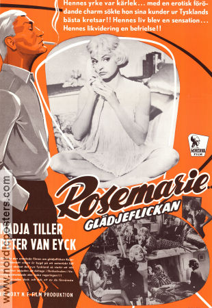 Das Mädchen Rosemarie 1958 movie poster Nadja Tiller Peter van Eyck Rolf Thiele Ladies Smoking