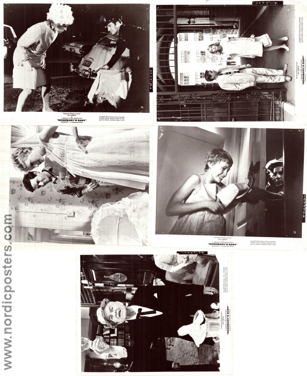 Rosemary´s Baby 1968 photos Mia Farrow John Cassavetes Ruth Gordon Roman Polanski Kids