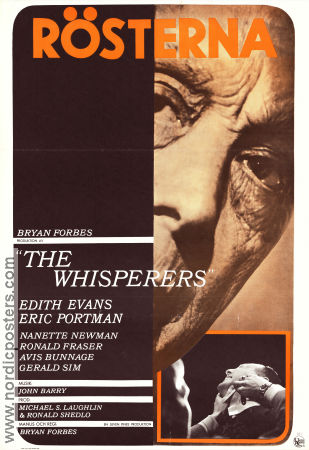 The Whisperers 1967 poster Edith Evans Bryan Forbes
