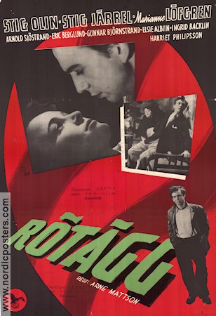 Incorrigible 1945 movie poster Stig Olin Marianne Löfgren Stig Järrel Arne Mattsson