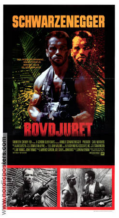Predator 1987 movie poster Arnold Schwarzenegger Carl Weathers Kevin Peter Hall John McTiernan