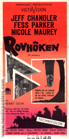 Rovhöken 1959 poster Jeff Chandler Fess Parker Nicole Maurey Melvin Frank