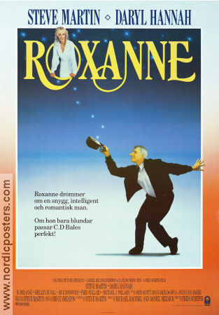 Roxanne 1987 poster Steve Martin Daryl Hannah Rick Rossovich Fred Schepisi