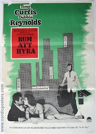 The Rat Race 1960 movie poster Tony Curtis Debbie Reynolds
