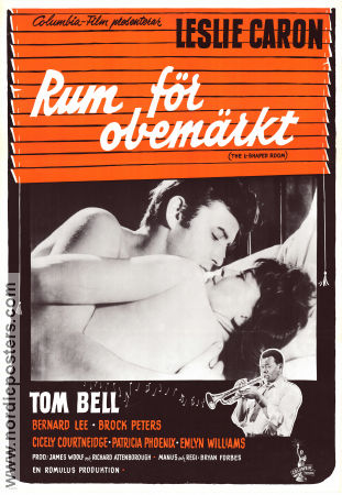 Rum för obemärkt 1962 poster Leslie Caron Anthony Booth Avis Bunnage Tom Bell Bryan Forbes