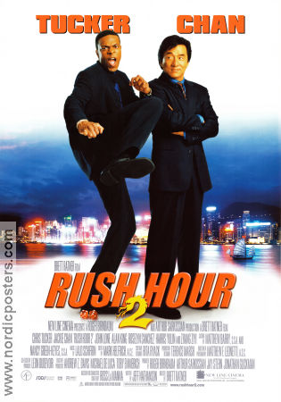 Rush Hour 2 2001 movie poster Jackie Chan Chris Tucker John Lone Brett Ratner Martial arts