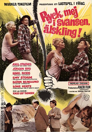 Ryck mej i svansen älskling 1967 movie poster Axel Ströbye Knud Leif Thomsen