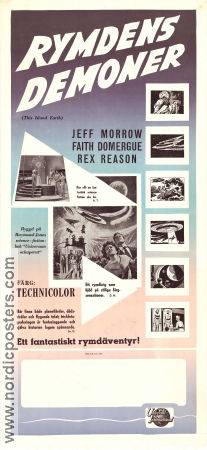 This Island Earth 1955 movie poster Jeff Morrow Faith Domergue Rex Reason Joseph M Newman