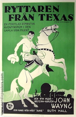 Ride Him Cowboy 1932 movie poster John Wayne Ruth Hall Fred Allen