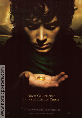 The Lord of the Rings 2001 movie poster Elijah Wood Liv Tyler Viggo Mortensen Hugo Weaving Find more: Lord of the Rings