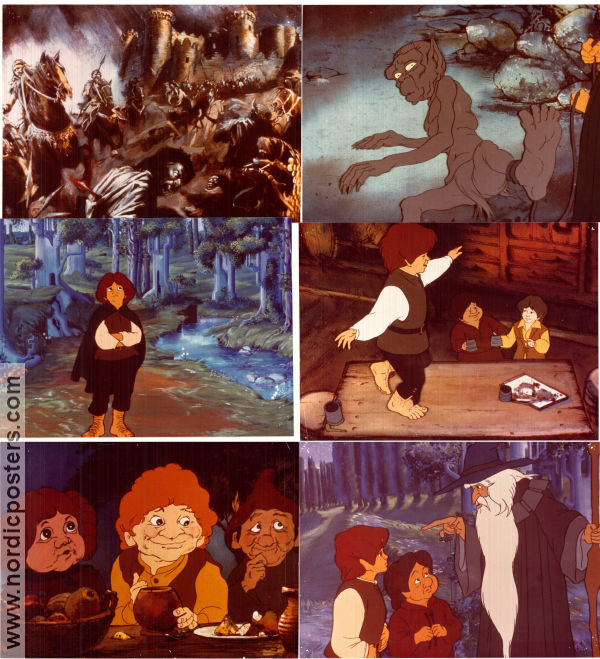 Sagan om ringen 1978 lobbykort Christopher Guard Ralph Bakshi Animerat Text: JRR Tolkien