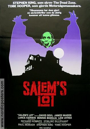 Salem´s Lot 1979 movie poster David Soul James Mason Tobe Hooper Writer: Stephen Kind From TV