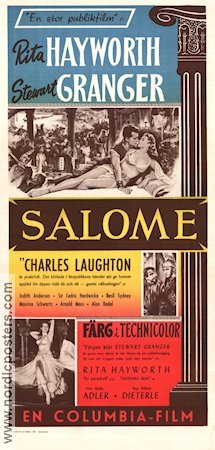Salome 1953 movie poster Rita Hayworth Stewart Granger Charles Laughton William Dieterle
