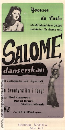 Salome Where She Danced 1945 movie poster Yvonne De Carlo Rod Cameron David Bruce Charles Lamont