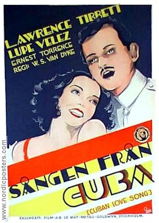 The Cuban Love Song 1931 movie poster Lawrence Tibbett Lupe Velez