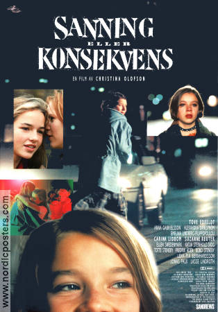 Sanning eller konsekvens 1997 poster Tove Edfeldt Anna Gabrielsson Suzanne Reuter Christina Olofson