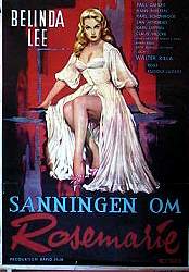 Sanningen om Rosemarie 1959 movie poster Belinda Lee Ladies