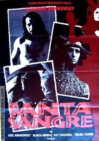 Santa Sangre 1989 movie poster Blanca Guerra Mexico Alejandro Jodorowsky