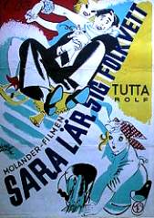 Sara lär sig folkvett 1937 movie poster Tutta Rolf Håkan Westergren