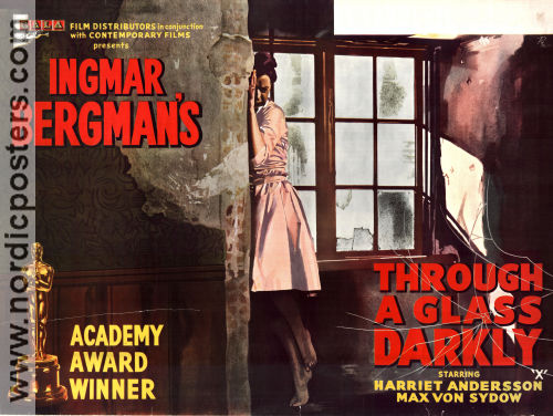 Through a Glass Darkly 1961 movie poster Harriet Andersson Gunnar Björnstrand Max von Sydow Lars Passgård Ingmar Bergman Photo: Sven Nykvist