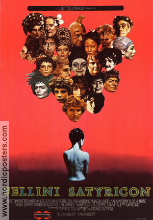 Fellini Satyricon 1969 movie poster Martin Potter Hiram Keller Max Born Federico Fellini Artistic posters