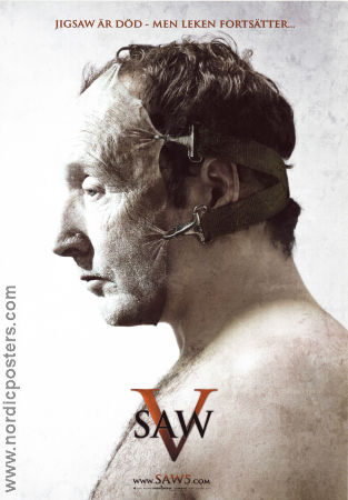 Saw V 2008 movie poster Scott Patterson Costas Mandylor Tobin Bell David Hackl