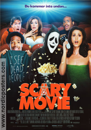 Scary Movie 2000 movie poster Anna Faris Jon Abrahams Marlon Wayans Keenen Ivory Wayans