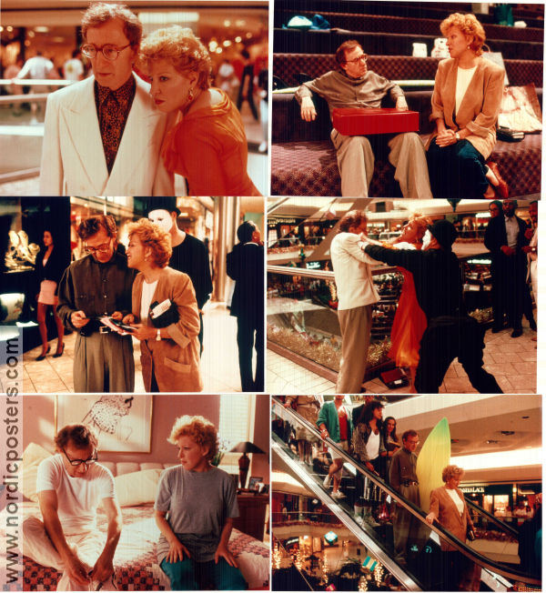 Scener från en galleria 1991 lobbykort Bette Midler Woody Allen Bill Irwin Paul Mazursky