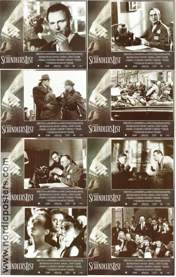 Schindler´s List 1993 lobby card set Liam Neeson Ralph Fiennes Ben Kingsley Steven Spielberg Find more: Nazi