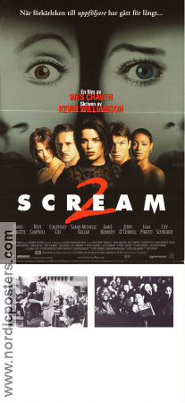 Scream 2 1997 poster David Arquette Courteney Cox Sarah Michelle Gellar Wes Craven