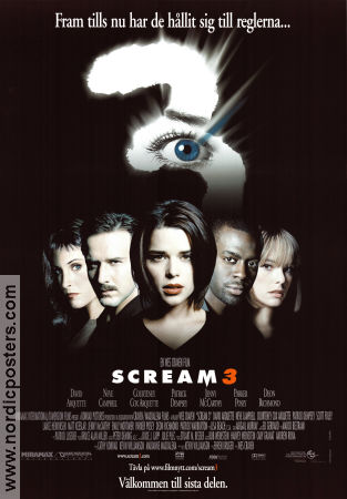 Scream 3 2000 movie poster David Arquette Neve Campbell Courteney Cox Wes Craven