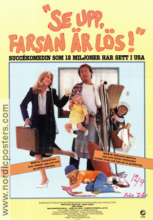 Mr Mom 1983 movie poster Michael Keaton Teri Garr Frederick Koehler Stan Dragoti Kids