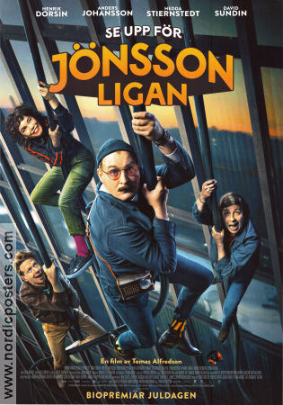 Se upp för Jönssonligan 2020 movie poster Henrik Dorsin Anders Johansson Hedda Stiernstedt Tomas Alfredson