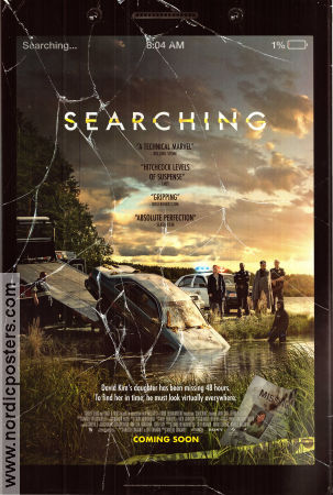Searching 2018 movie poster John Cho Debra Messing Joseph Lee Aneesh Chaganty