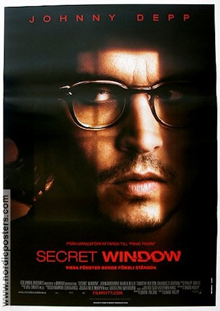 Secret Window 2004 movie poster Johnny Depp Writer: Stephen King