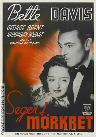 Dark Victory 1939 movie poster Bette Davis George Brent Humphrey Bogart